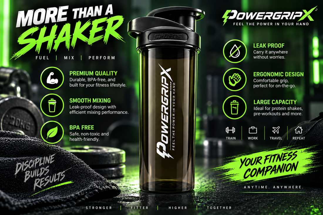 Fuel Your Performance: Meet the PowerGripX Protein Shaker